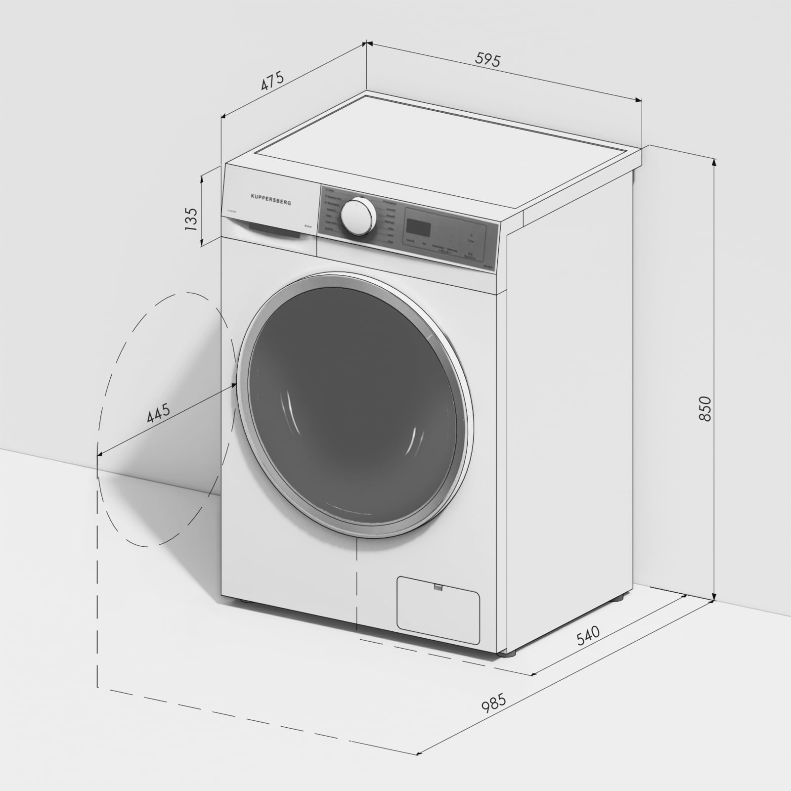 Схема встраивания Kuppersberg WDM 470 W