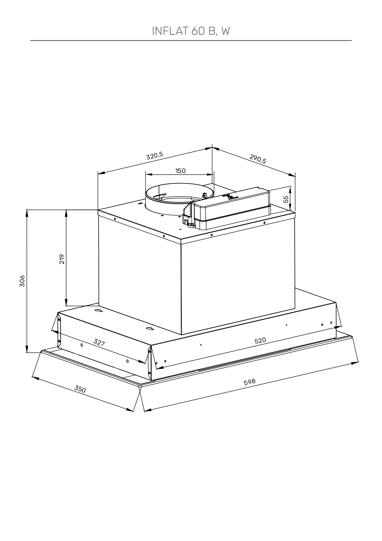 Схема встраивания Kuppersberg INFLAT 60 B